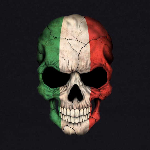 Italian Flag Skull by jeffbartels